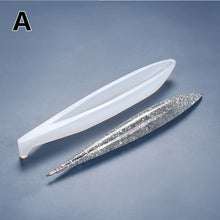 Load image into Gallery viewer, Transparent Handmade Ballpoint Pen Silicone Mold  UV Resin Epoxy Pen Holder Resin Casting Mold Penholder DIY Jewelry Making
