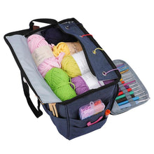 Load image into Gallery viewer, Portable Knitting Bag Wool Yarn Crochet Hooks Storage Bags Sewing Needles Organizer Sewing Knitting Storage Bag Pouch
