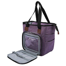 Load image into Gallery viewer, Knitting Bag Portable Yarn Storage Bag Tote for Wool Crochet Hooks Knitting Needles Sewing Supplies Set DIY Household Organizer
